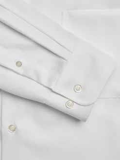 Dress Shirts|Solid Dress Shirts-Joseph Abboud Modern Fit Wrinkle-Resistant 100% Cotton Dress Shirt Black Solid