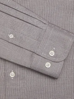 Patterned Dress Shirts|Designer Dress Shirts-Joseph Abboud Modern Fit Wrinkle-Resistant Cotton Dress Shirt Burgundy