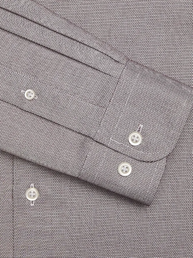 Patterned Dress Shirts|Designer Dress Shirts-Joseph Abboud Modern Fit Wrinkle-Resistant Cotton Dress Shirt Burgundy