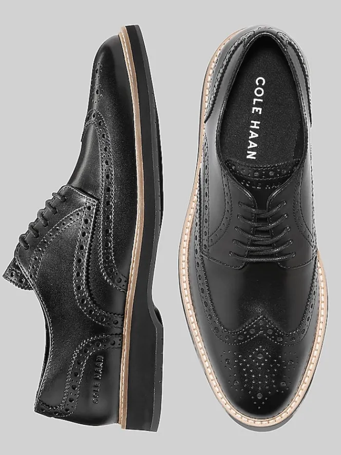 Dress & Formal Shoes|Oxfords-Cole Haan Morse Grand Wingtip Oxfords Black
