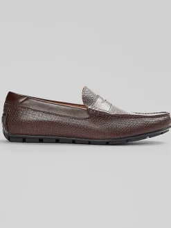 Loafers & Slip-ons-Florsheim Motor Moc Toe Penny Loafers Brown