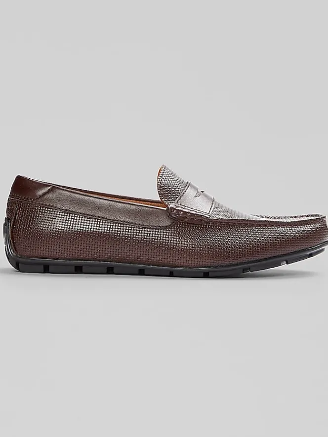 Loafers & Slip-ons-Florsheim Motor Moc Toe Penny Loafers Brown