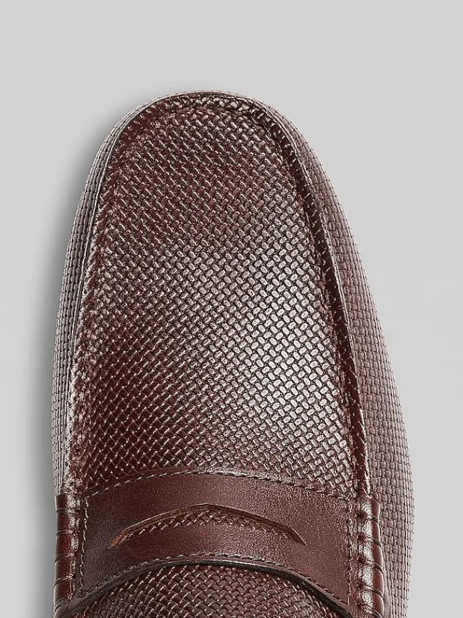 Loafers & Slip-ons-Florsheim Motor Moc Toe Penny Loafers Brown