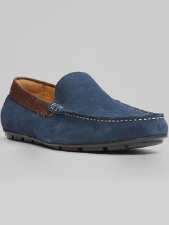 Loafers & Slip-ons-Florsheim Motor Moc Toe Venetian Loafers Navy