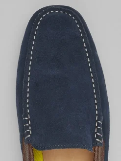 Loafers & Slip-ons-Florsheim Motor Moc Toe Venetian Loafers Navy