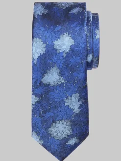 Ties-Egara Narrow Floral Bouquet Tie Burgundy