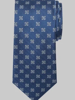 Ties-Pronto Uomo Narrow Floral Motif Silk Tie Berry