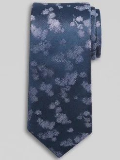 Ties-Awearness Kenneth Cole Narrow Floral Tie Black