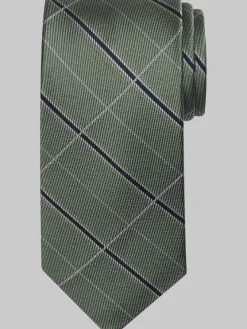 Ties-Pronto Uomo Narrow Grid Tie Ivy