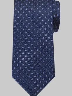 Ties-Pronto Uomo Narrow Polka Dot Silk Tie Burgundy