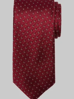 Ties-Pronto Uomo Narrow Shield Silk Tie Orange