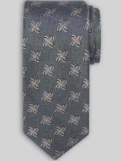 Ties-Joseph Abboud Narrow Spinning Pinwheel Tie Burgundy