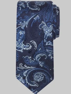 Ties-Awearness Kenneth Cole Narrow Tempest Paisley Tie Black