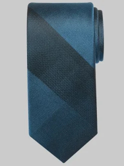 Ties-Awearness Kenneth Cole Narrow Tonal Plaid Tie Burgundy