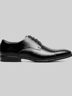 Oxfords|Dress & Formal Shoes-Stacy Adams Nelson Cap Toe Oxfords Black