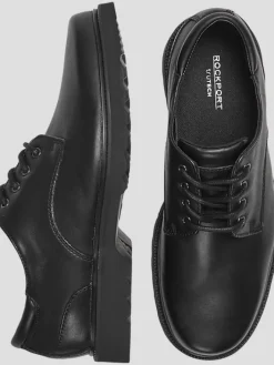 Oxfords|Casual Shoes-Rockport Northfield Leather Waterproof Plain Toe Oxfords Black