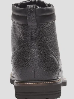 Boots-Nunn Bush Odell II Leather Wingtip Lace-up Boots Black