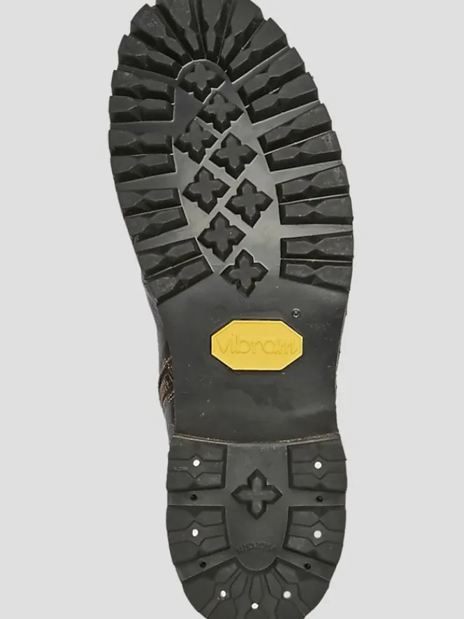 Boots-Bedstu Old Bowen Trek Leather Side Zip Lace-up Boots Brown