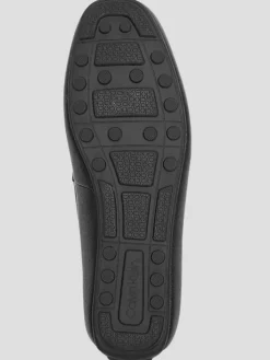 Loafers & Slip-ons-Calvin Klein Oliver Logo Gross Grain Drivers Black