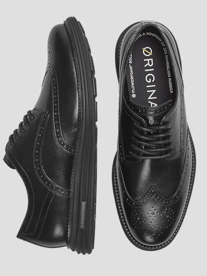 Sneakers|Casual Shoes-Cole Haan Original Grand Remastered Wingtip Oxfords Black