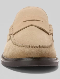 Loafers & Slip-ons-Cole Haan Pinch Prep Penny Loafers Birch Beige Suede