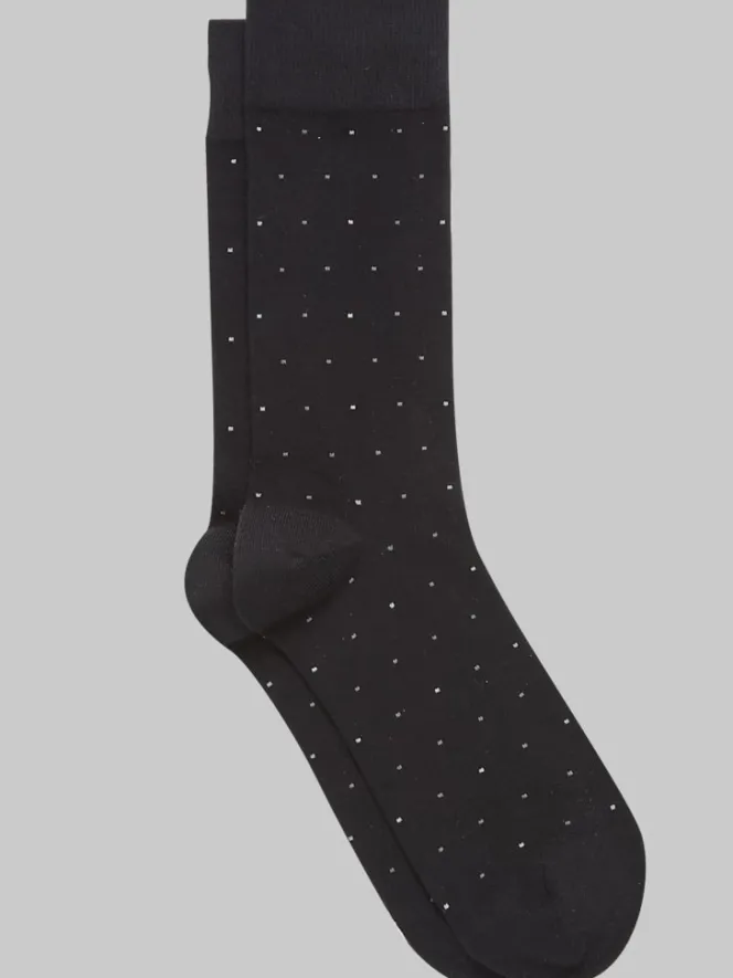 Socks-Egara Pindot Socks, 1-pair Black