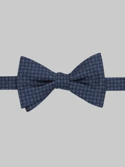 Bow Ties-Awearness Kenneth Cole Pinpoint Neat Silk Blend Pre-Tied Bow Tie Black