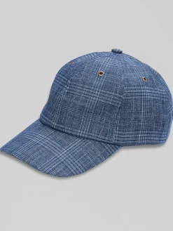 Hats-Biltmore Plaid Baseball Cap Black