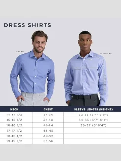 Solid Dress Shirts|Designer Dress Shirts-Haggar Premium Comfort Slim Fit Solid Color Dress Shirt Black Solid