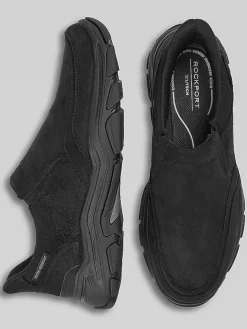 Loafers & Slip-ons|Casual Shoes-Rockport Reece Casual Slip On Shoes Black