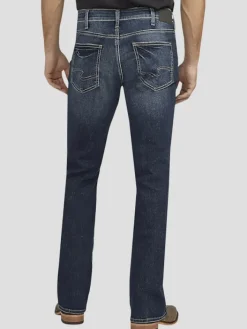 Jeans|Jeans-Silver Jeans Relaxed Fit Straight Leg Casual Jeans Dark Wash