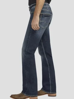 Jeans|Jeans-Silver Jeans Relaxed Fit Straight Leg Casual Jeans Dark Wash