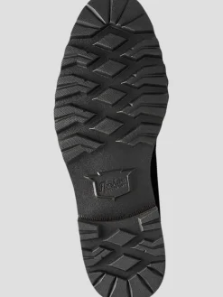 Boots-Florsheim Renegade Leather Plain Toe Chukka Boots Black