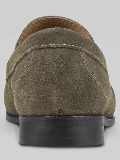 Loafers & Slip-ons-Donald Pliner Reuben Suede Moc Toe Loafers Green