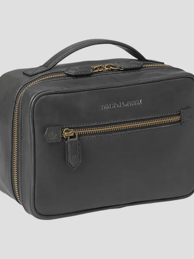 Travel & Luggage-Johnston &Amp; Murphy Rhodes Leather Travel Kit Black