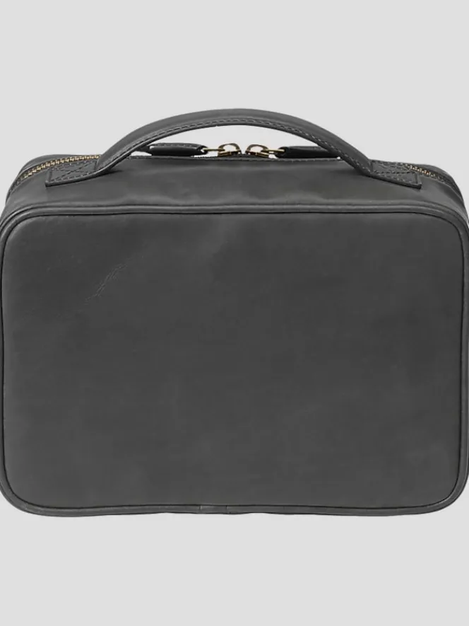 Travel & Luggage-Johnston &Amp; Murphy Rhodes Leather Travel Kit Black