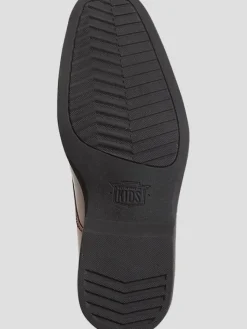 Oxfords|Boys Clothing-Florsheim Rolan Leather Boys Cap Toe Dress Shoes Black