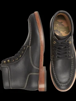 Boots-Warfield &Amp; Grand Roseburg Leather Lace-up Boots Black