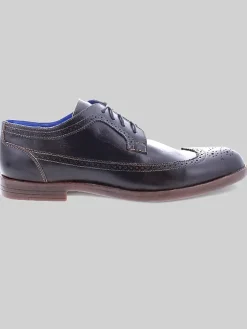 Oxfords|Dress & Formal Shoes-Bedstu Sandro II Wingtip Oxfords Black Rustic