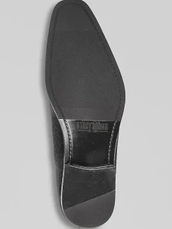 Loafers & Slip-ons|Dress & Formal Shoes-Stacy Adams Savian Plain Toe Velour Formal Loafers Black