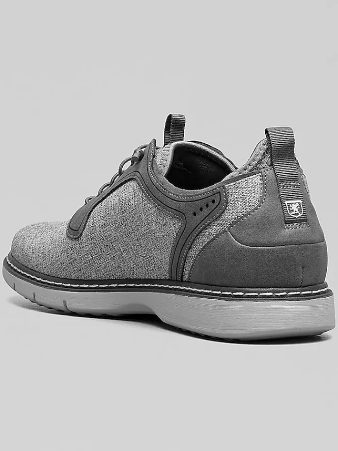 Casual Shoes|Casual Shoes-Stacy Adams Scanlon Plain Toe Elastic Lace Shoes Brown