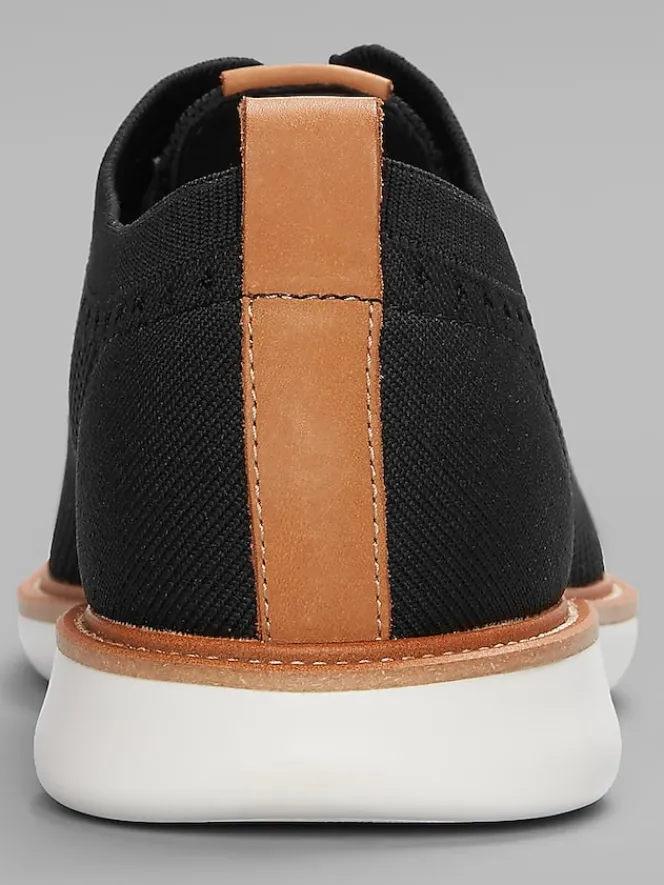 Oxfords|Casual Shoes-Freeman Shiloh Knit Oxfords Black