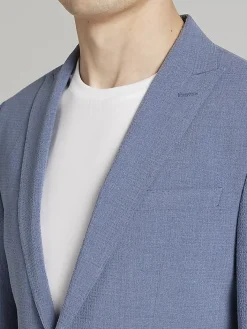 3-piece Suits|Suit Separates-Egara Skinny Fit Seersucker Suit Jacket Chambrary Seersucker