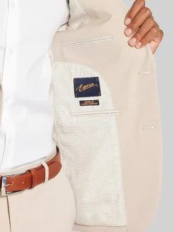 3-piece Suits|Suit Separates-Egara Skinny Fit Suit Jacket Tan Solid