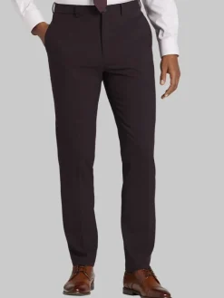 Dress Pants|3-piece Suits-Calvin Klein Skinny Fit Suit Pants Burgundy