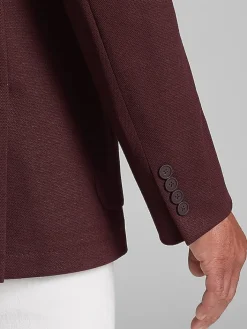 Sport Coats|Sport Coats-Calvin Klein Slim Fit Blazer Burgundy