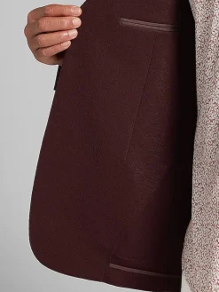 Sport Coats|Sport Coats-Calvin Klein Slim Fit Blazer Burgundy