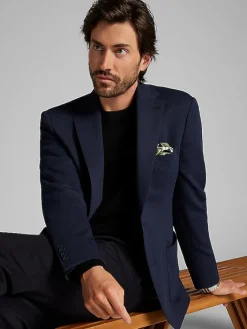 Blazers|Sport Coats-Calvin Klein Slim Fit Blazer Navy Solid