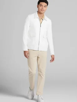 Outerwear-Paisley &Amp; Gray Slim Fit Bomber Jacket White