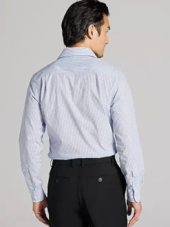 Dress Shirts-Wilke-Rodriguez Slim Fit Check Dress Shirt Blue